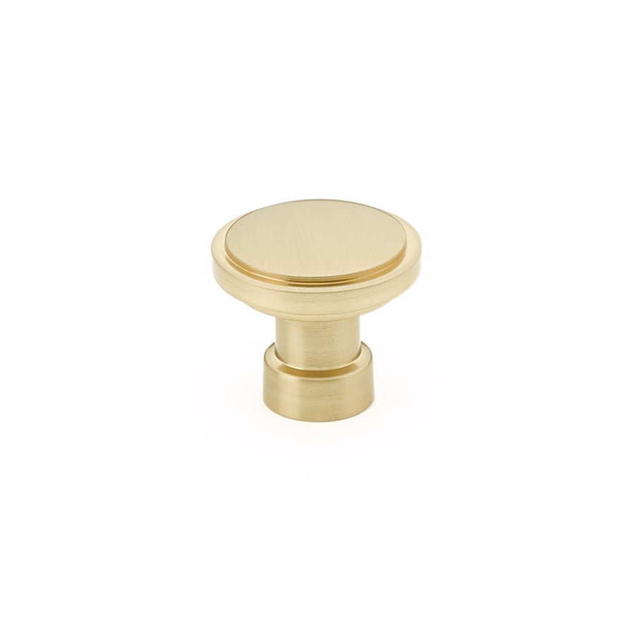 1 3/4 Inch Solid Brass Round Haydon Cabinet & Furniture Knob