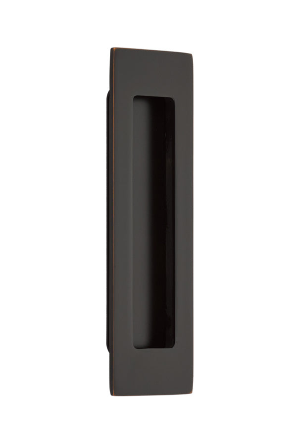 Antique Hardware 7 Inch Solid Brass Modern Rectangular Flush Pull FLUSH-PULL-POCKET DOOR