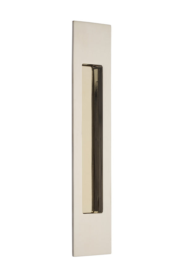 10 Inch Solid Brass Modern Rectangular Flush Pull