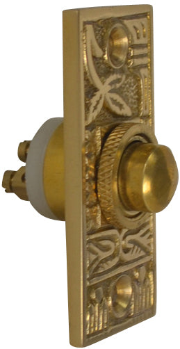 Solid Brass Broken Leaf Door Bell