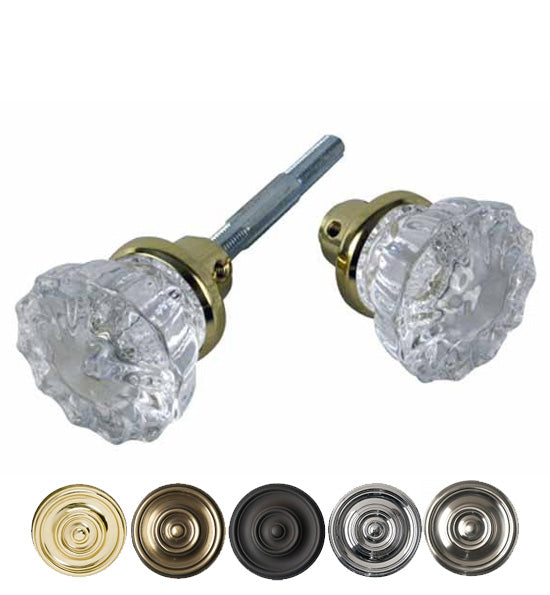 Fluted Glass Spare Door Knobs