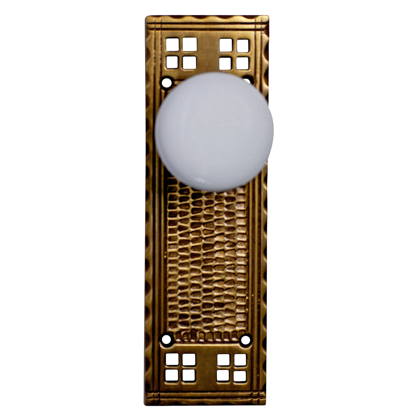 Craftsman Door Knobs Set With Genuine White Porcelain Door Knob (Several Finishes Available)