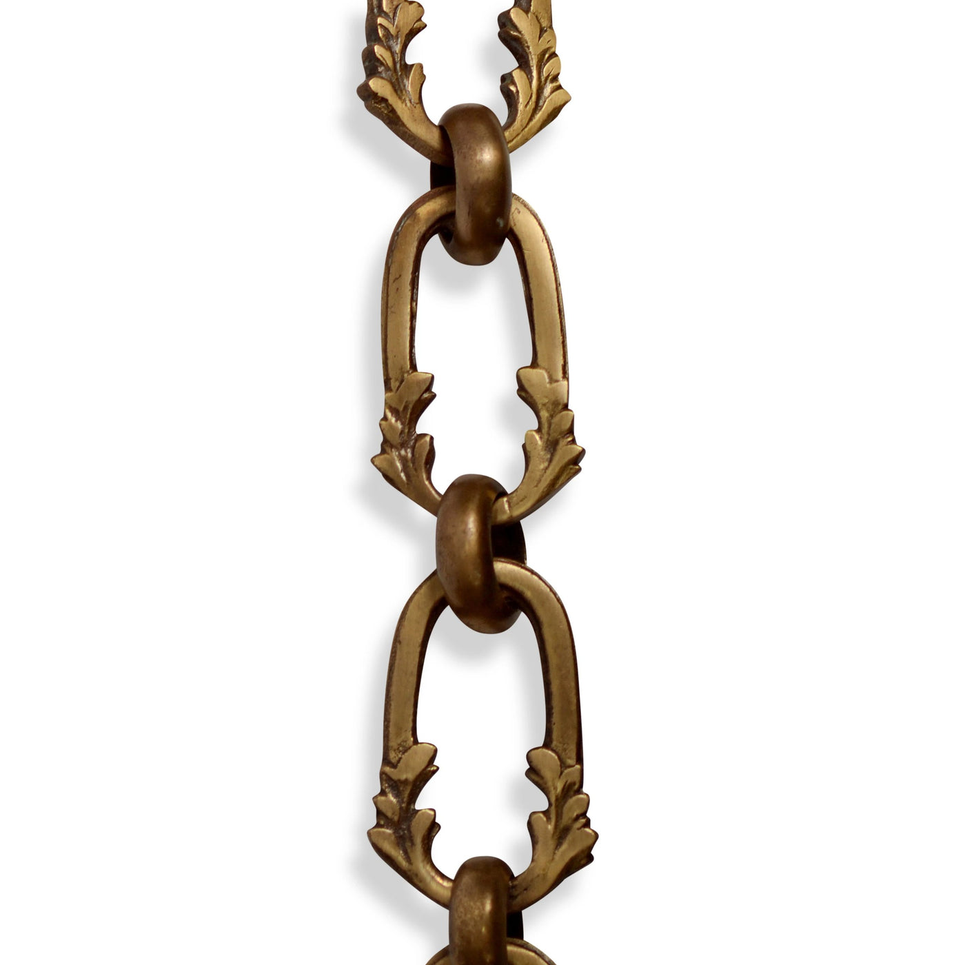 1-1/4in Diameter Round Link Brass Chain - Unfinished Brass