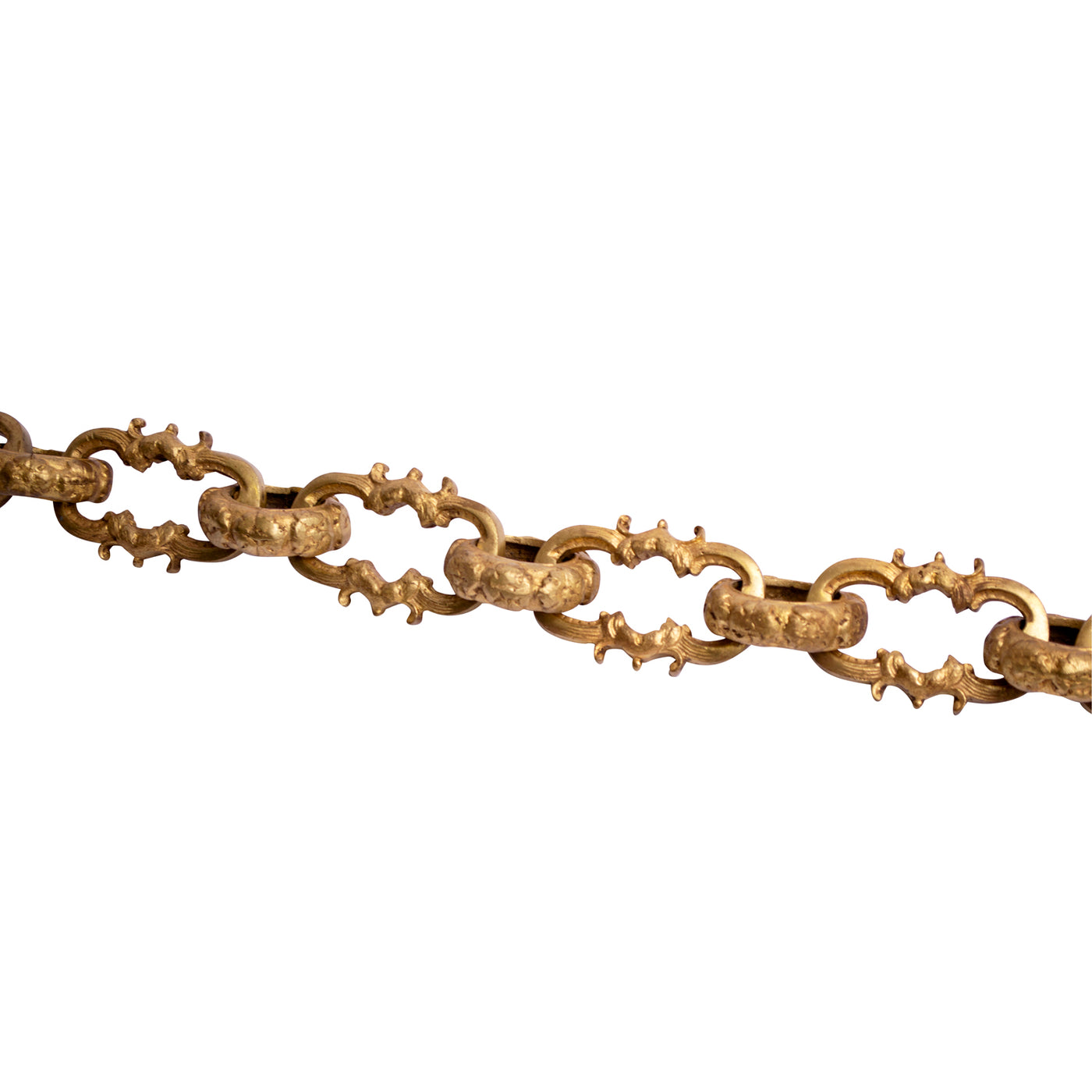 1 Foot Solid Brass Ornate Chain