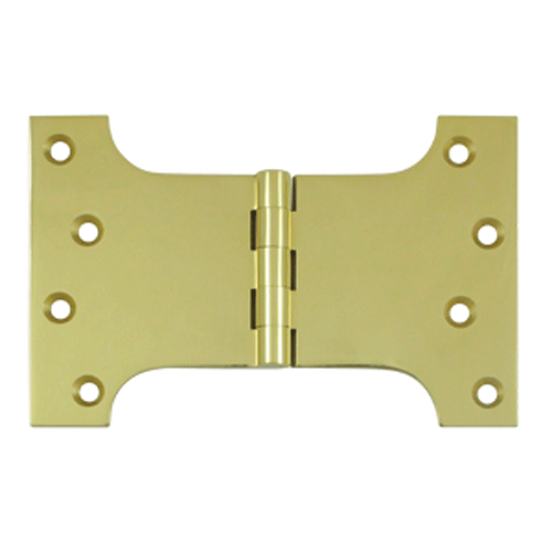 4 Inch x 6 Inch Solid Brass Parliament Hinge