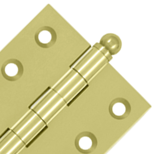 2 Inch x 2 Inch Solid Brass Cabinet Hinges