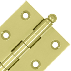 2 1/2 Inch x 2 Inch Solid Brass Cabinet Hinges
