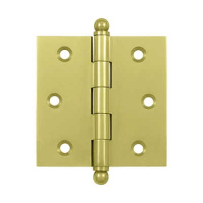 2 1/2 Inch x 2 1/2 Inch Solid Brass Cabinet Hinges