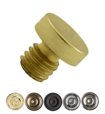 1/8 Inch Solid Brass Button Tip Cabinet Finial