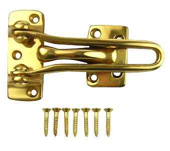 4 Inch Solid Brass Door Guard