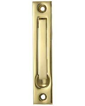 3 3/8 Inch Tall Solid Brass Edge Pull in Several Finishes