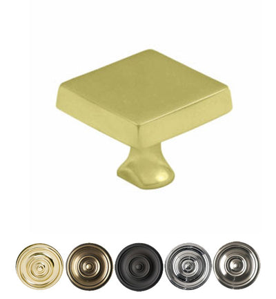 Deltana Solid Brass Square Cabinet & Furniture Knob