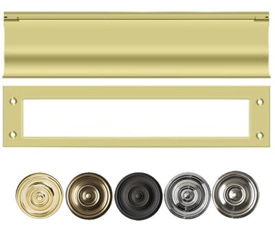13 Inch Brass Mail & Letter Flap Slot in Several Finishes