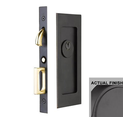Modern Rectangular Pocket Door Mortise Set (Several Functions Available)