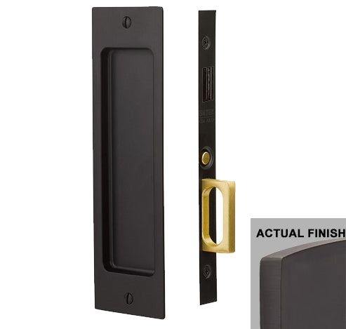 Rustic Modern Rectangular Pocket Door Mortise Lock (Several Functions Available)