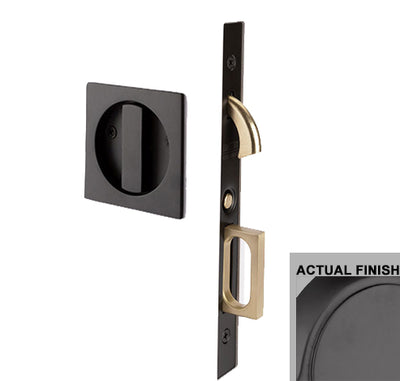 Emtek Square Brass Mortise Pocket Door (Several Functions Available)