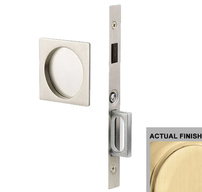 Emtek Square Brass Mortise Pocket Door (Several Functions Available)