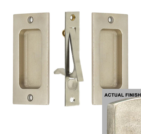 Rustic Modern Rectangular Pocket Door Pull Set