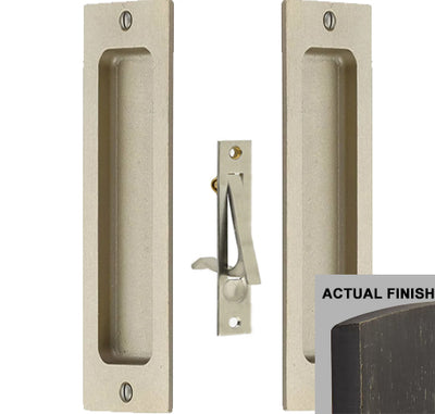 Rustic Modern Rectangular Pocket Door Pull Set