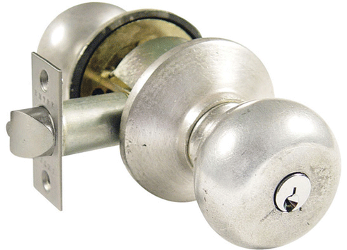 Solid Brass Key In Winchester Door Knob Set With Disk Rosette