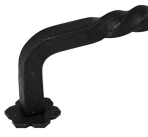 4 1/4 Inch (4 Inch c-c) Wrought Steel San Carlos Style Fixed Pull