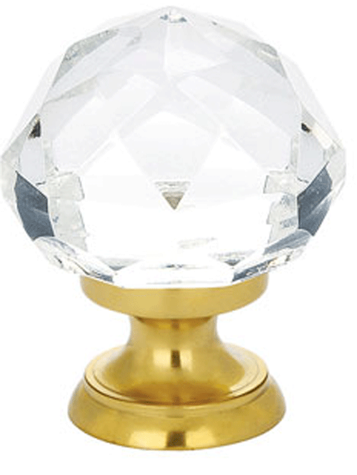 Emtek Diamond Crystal Glass Cabinet & Furniture Knob