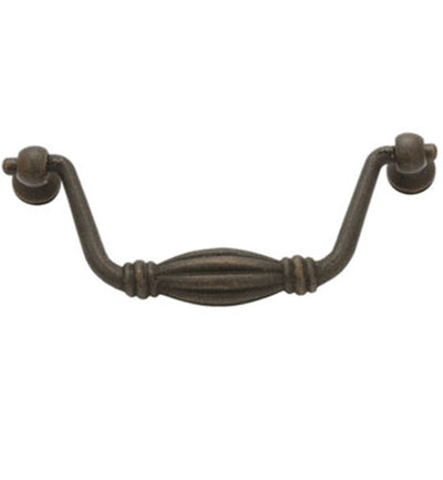 10 1/2 Inch (10 Inch c-c) Tuscany Bronze Fluted Bail Pull