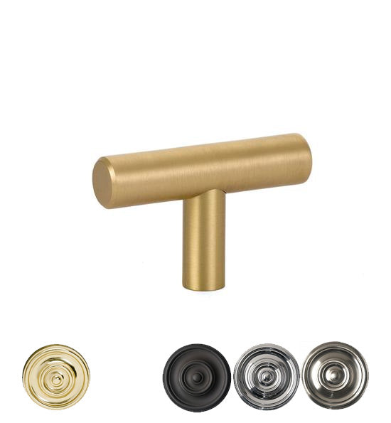 Emtek Solid Brass Bar T-Shape Cabinet & Furniture Knob