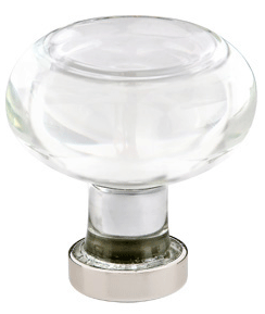 ##Antique Hardware## 1 1/4 Inch Glass Georgetown Cabinet & Furniture Knob