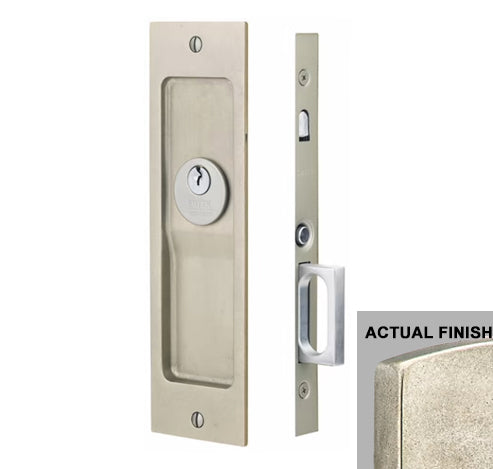 Rustic Modern Rectangular Pocket Door Mortise Lock (Several Functions Available)