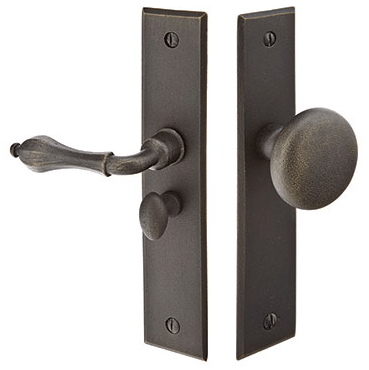 6 Inch Sandcast Bronze Screen Door Lock with Rectangular Style