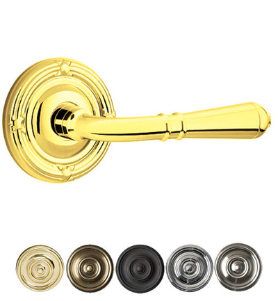 ##Antique Hardware## Emtek Solid Brass Turino Lever With Ribbon & Reed Rosette (Many Finishes Available)