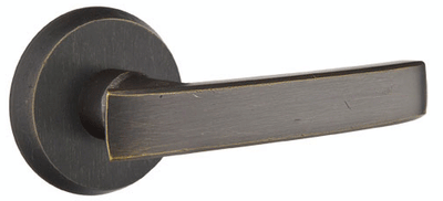 Emtek Solid Brass Sandcast Yuma Lever With Disk Rosette