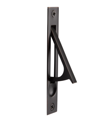 ##Antique Hardware## 4 Inch Solid Brass Edge Pull with Screws