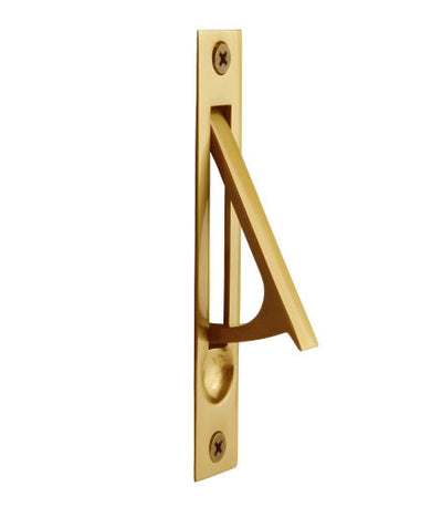 4 Inch Solid Brass Edge Pull with Screws