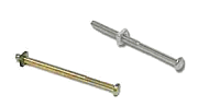 ##Antique Hardware## 2 Inch Short Brass Bolts & Nuts for Glass Knobs