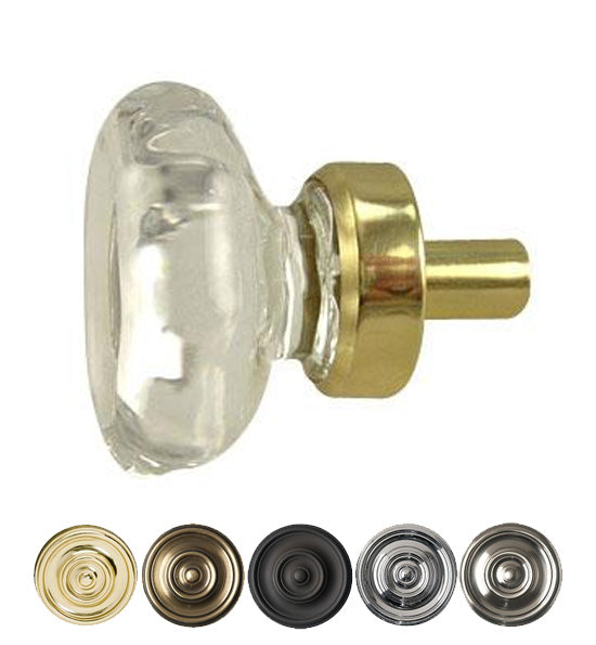 Crystal Clear Octagon Old Town Cabinet & Furniture Knob