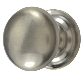 1 1/2 Inch Solid Brass Round Button Knob (Several Finishes Available)