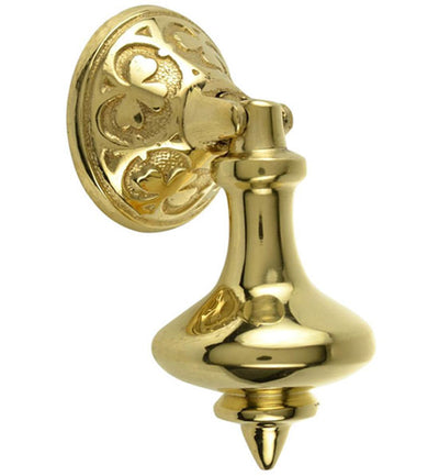3 Inch Solid Brass Clover Drop Pull