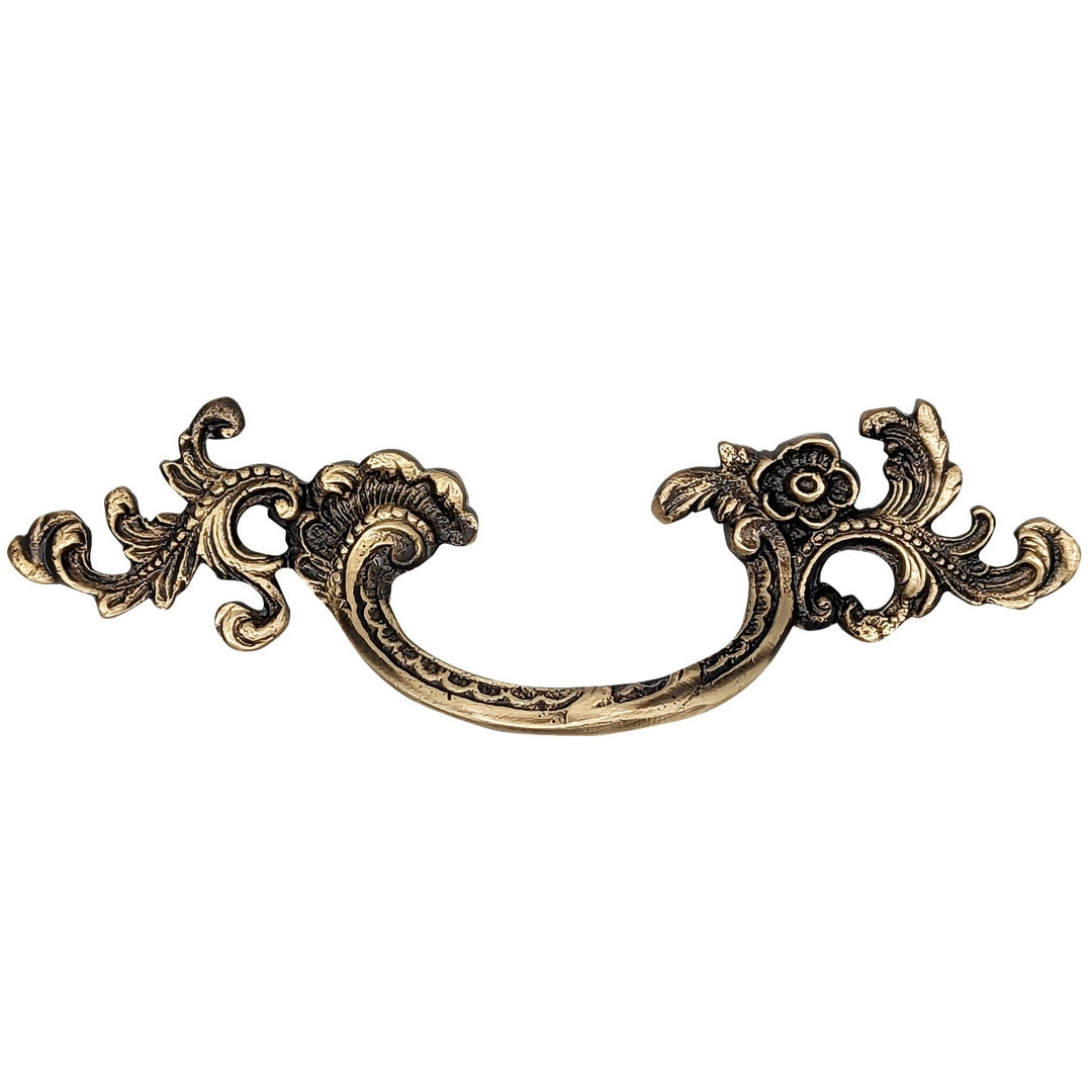 6 1/2 Inch (3 1/8 inch c-c) Filigree Rococo Pull (Several Finishes Ava Antique Hardware Supply 6 1/2 Inch (3 1/8 inch c-c) Filigree Rococo Pull (Several Finishes Ava Antique Hardware Supply