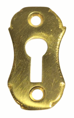 1 5/8 Inch Solid Brass Small Escutcheon Key Hole Plate