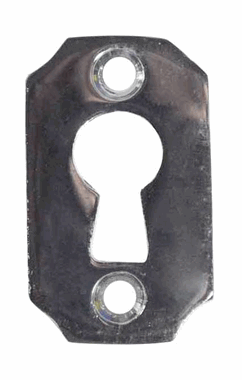 Solid Brass Small Escutcheon Keyhole Plate