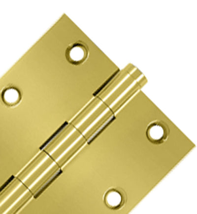 3 1/2 X 3 1/2 Inch Solid Brass Hinge Interchangeable Finials (Square Corner)