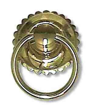 1 3/4 Inch Diameter Solid Brass Ring Pull