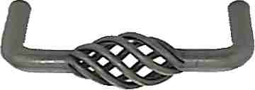 3 1/4 Inch (3 Inch c-c) Old World Forged Iron Birdcage Pull