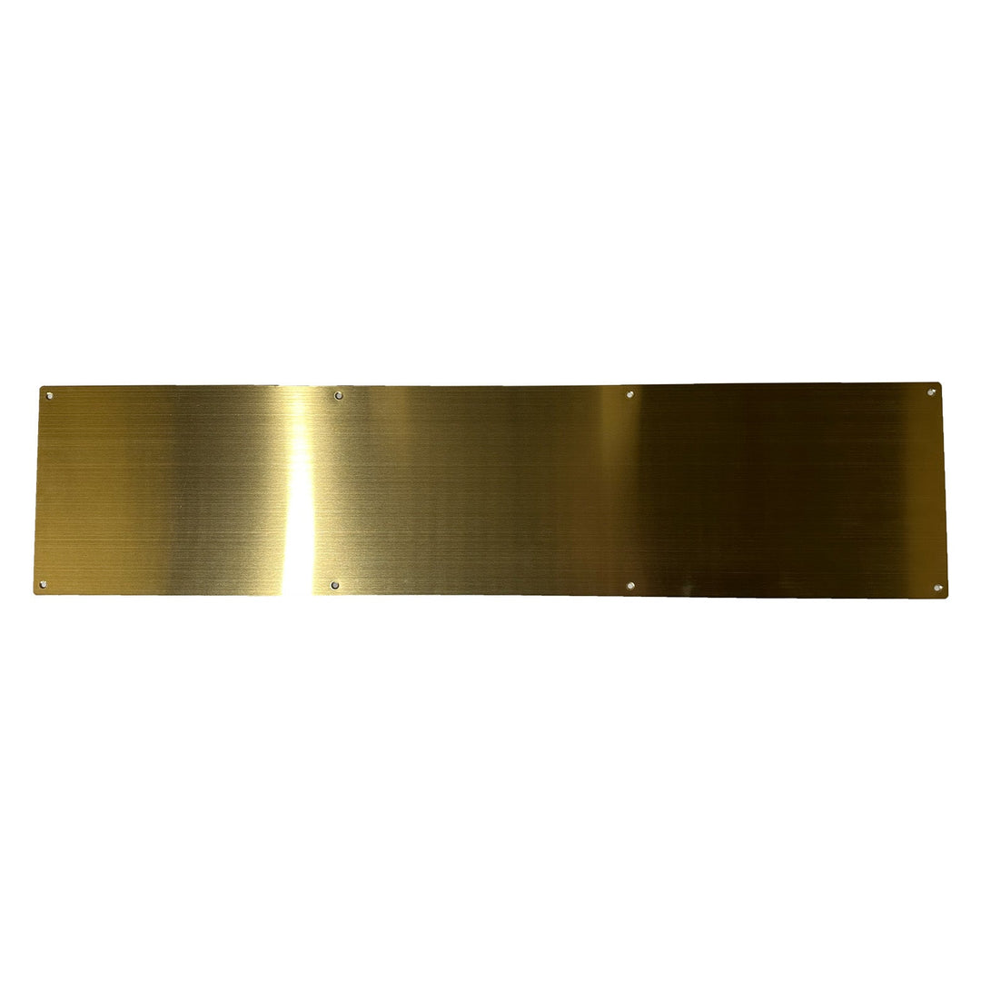 Kick Plate With Screws, 6" X 34", Satin Aluminum By Stone Harbor