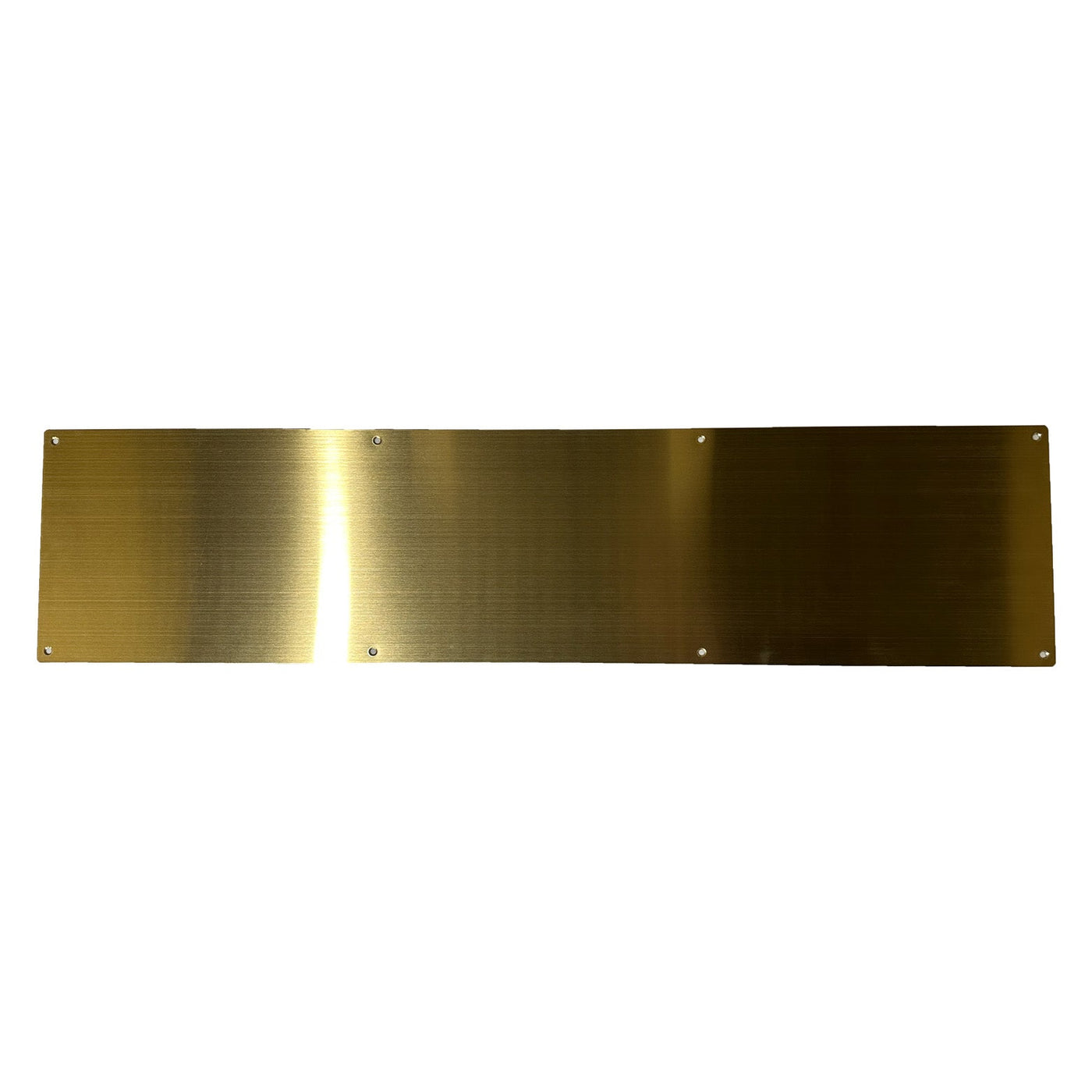 6 Inch x 34 Inch Stainless Steel Kick Plate (Polished Brass Finish)