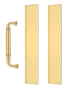 20 Inch Traditional Door Pull and Push Plates