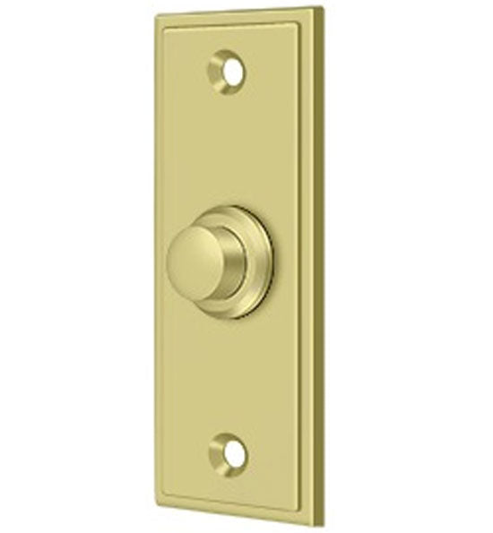 Bell Buttons, Solid Brass Bell Button, Rectangular Contemporary ...