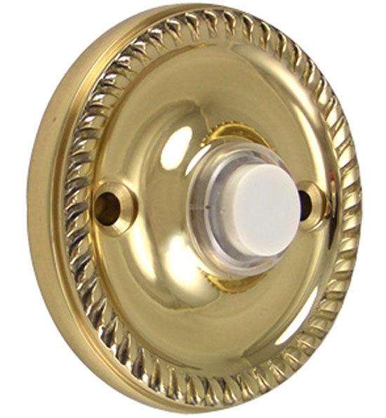 Solid Brass Georgian Roped Doorbell